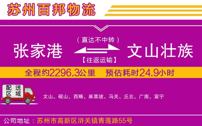 張家港到文山壯族苗族自治州物流公司