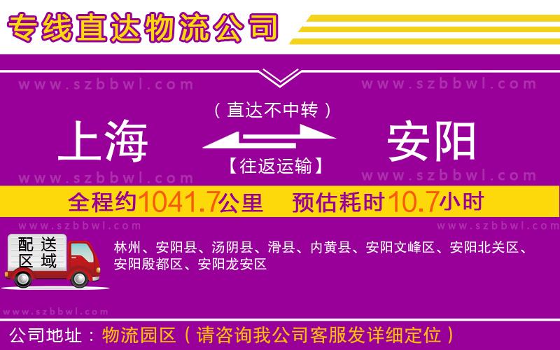 上海到安陽物流公司