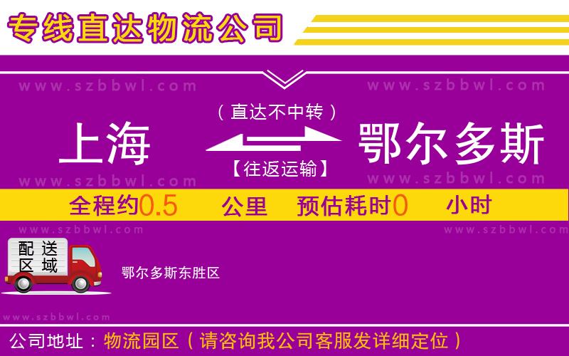 上海到鄂爾多斯物流專線