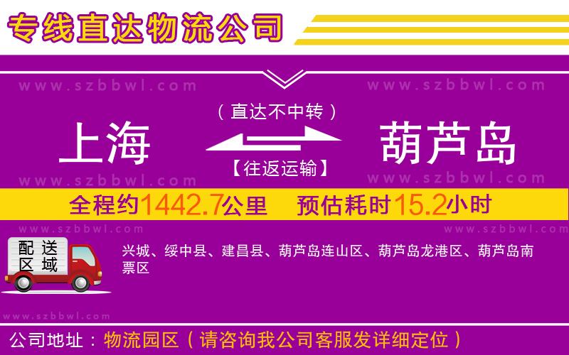 上海到葫蘆島物流公司