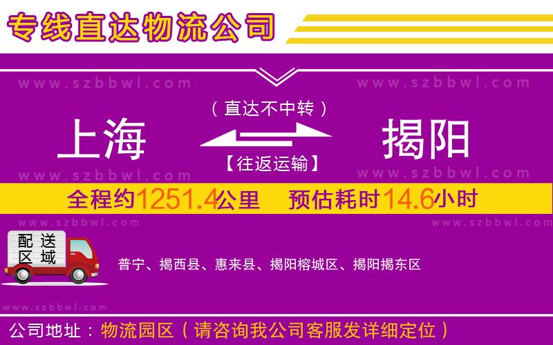 上海到揭陽物流專線