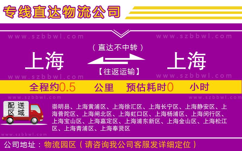 上海到上海物流專線