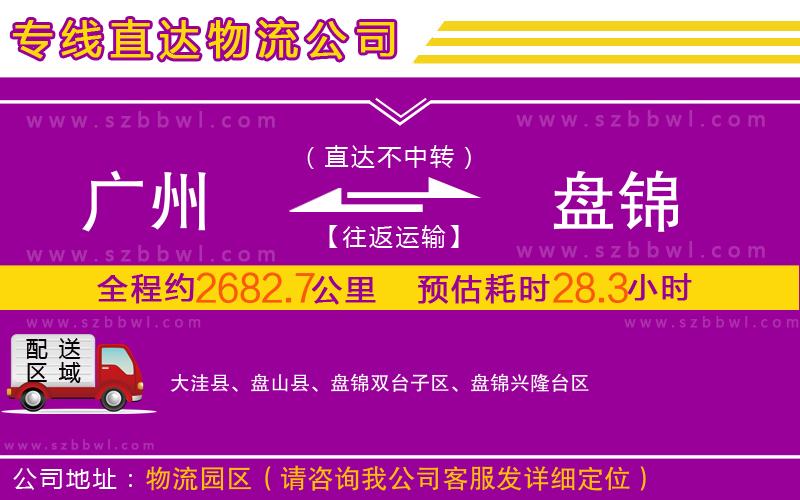 廣州到盤(pán)錦物流公司