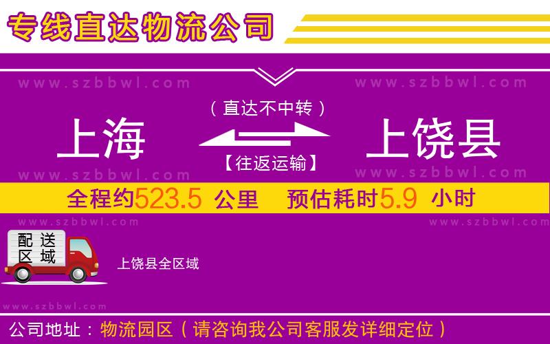 上海到上饒縣物流公司