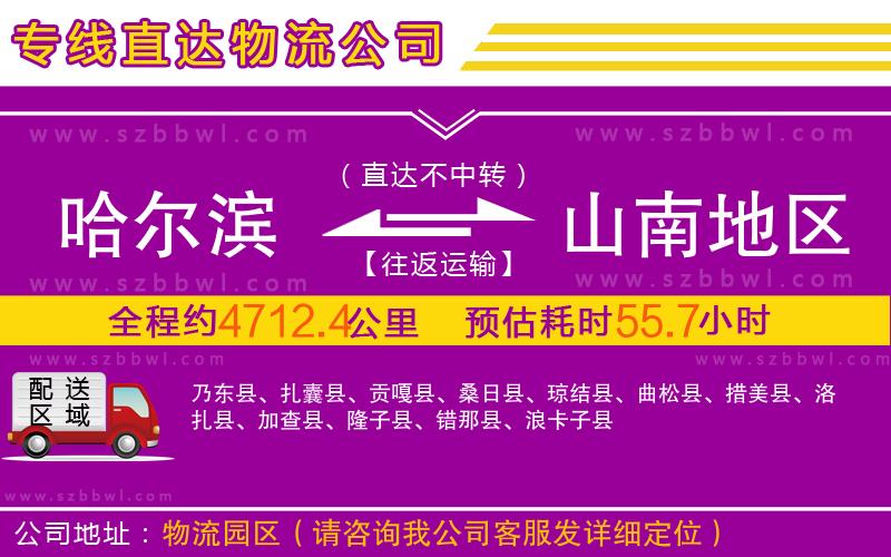 哈爾濱到山南地區(qū)物流公司