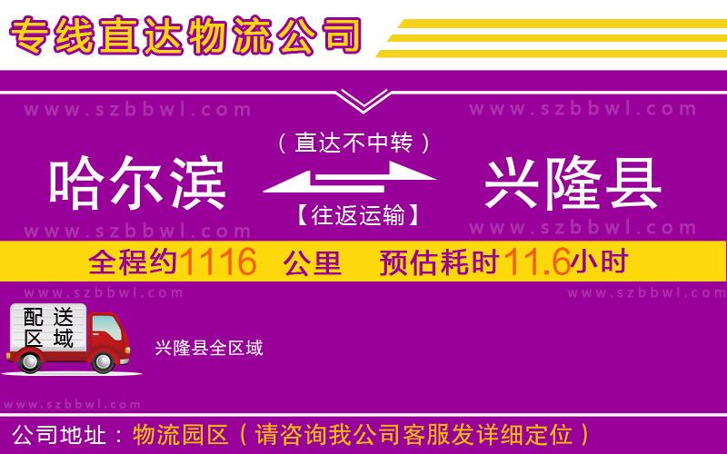 哈爾濱到興隆縣物流專線