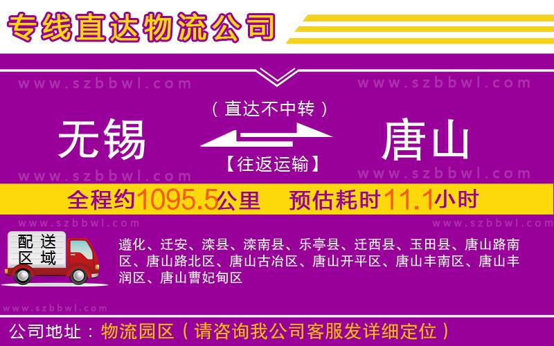 無(wú)錫到唐山物流專線