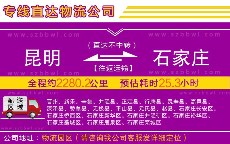 昆明到石家莊物流專線