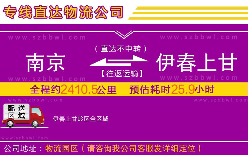 南京到伊春上甘嶺區(qū)物流專線