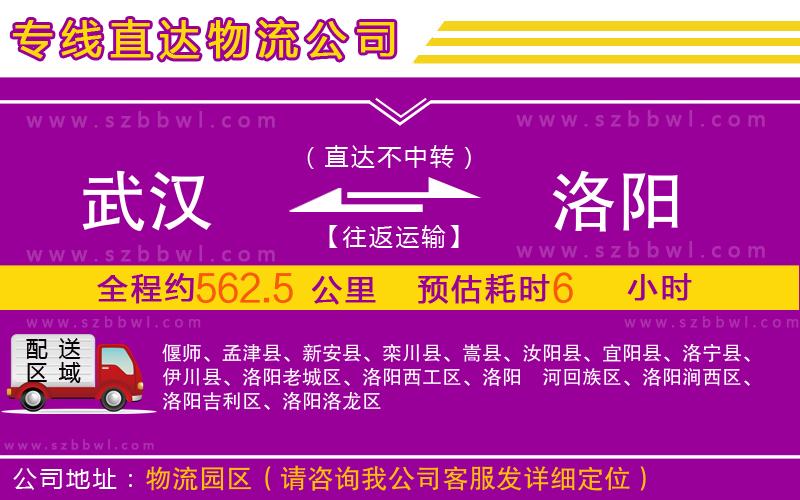 武漢到洛陽物流專線