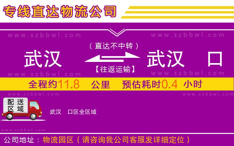 武漢到武漢硚口區(qū)物流專線