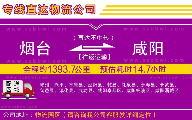 煙臺到咸陽物流專線