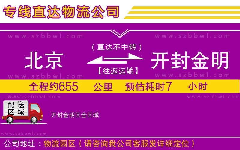 北京到開封金明區(qū)物流公司