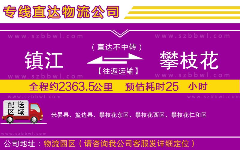 鎮(zhèn)江到攀枝花物流專線