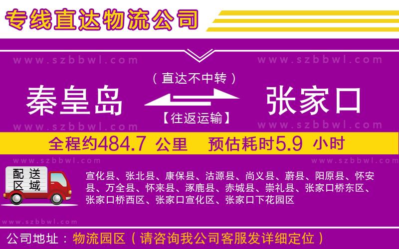秦皇島到張家口物流專線