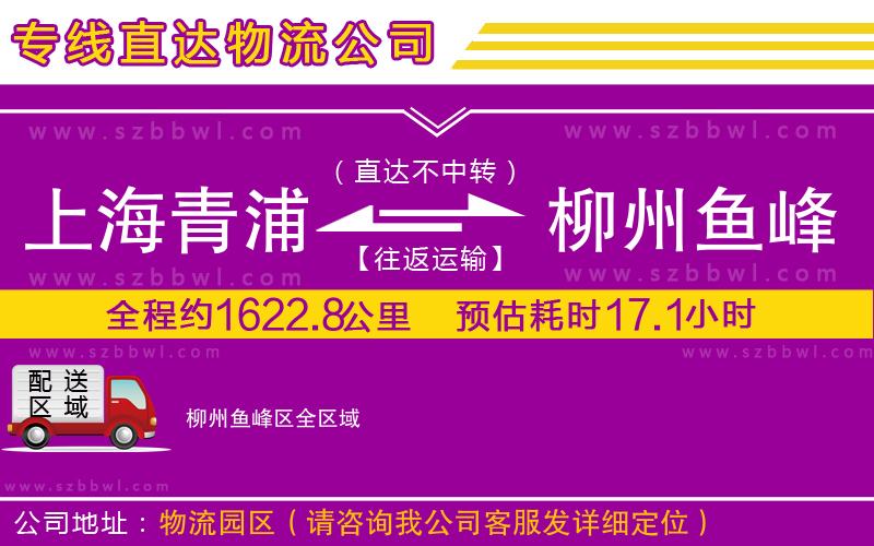 上海青浦區(qū)到柳州魚峰區(qū)物流公司