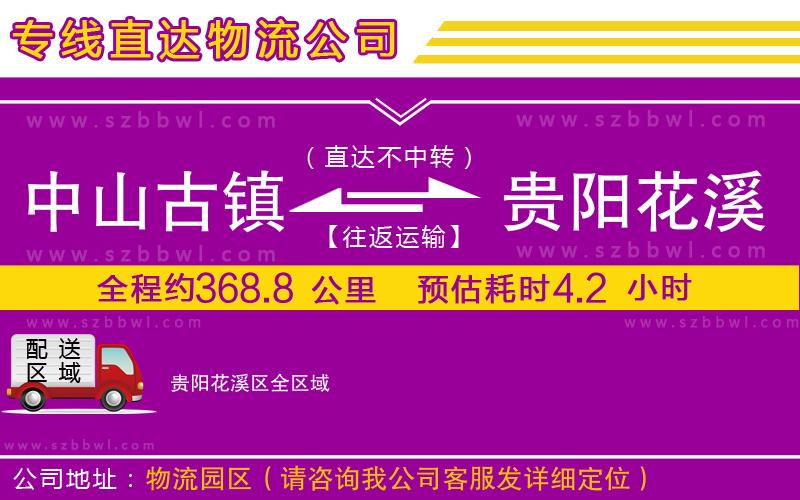 中山古鎮(zhèn)到貴陽花溪區(qū)物流專線