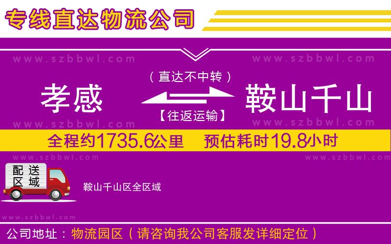 孝感到鞍山千山區(qū)物流專線