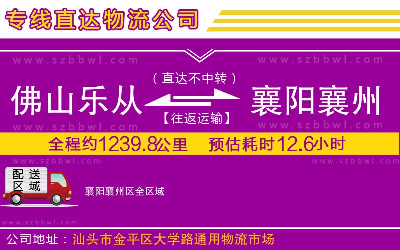 佛山樂從鎮(zhèn)到襄陽襄州區(qū)物流專線