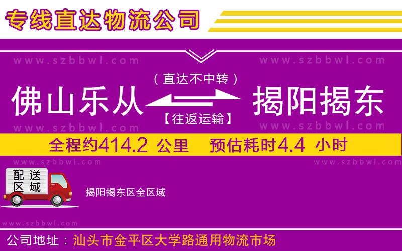 佛山樂(lè)從鎮(zhèn)到揭陽(yáng)揭東區(qū)物流專線