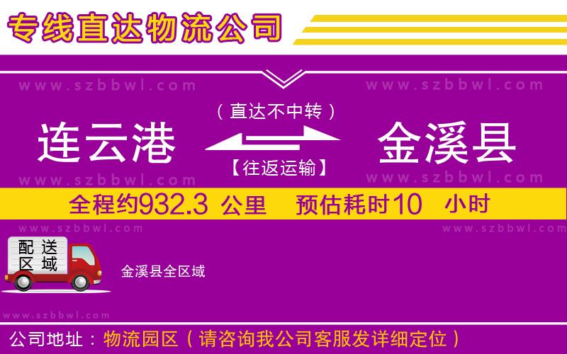連云港到金溪縣物流專線