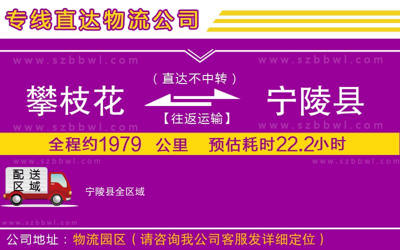 攀枝花到寧陵縣物流專線