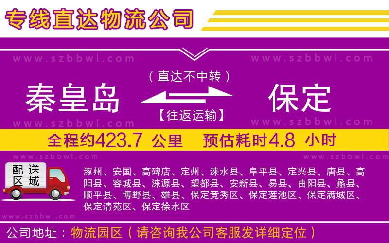 秦皇島到保定物流公司