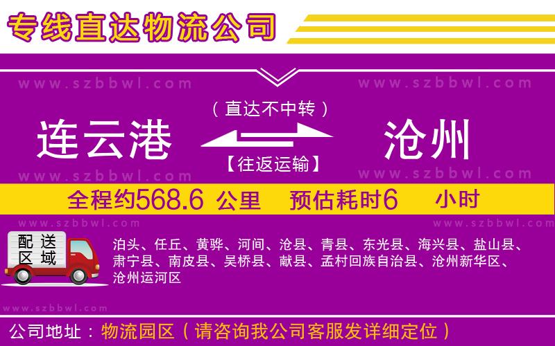 連云港到滄州物流專線