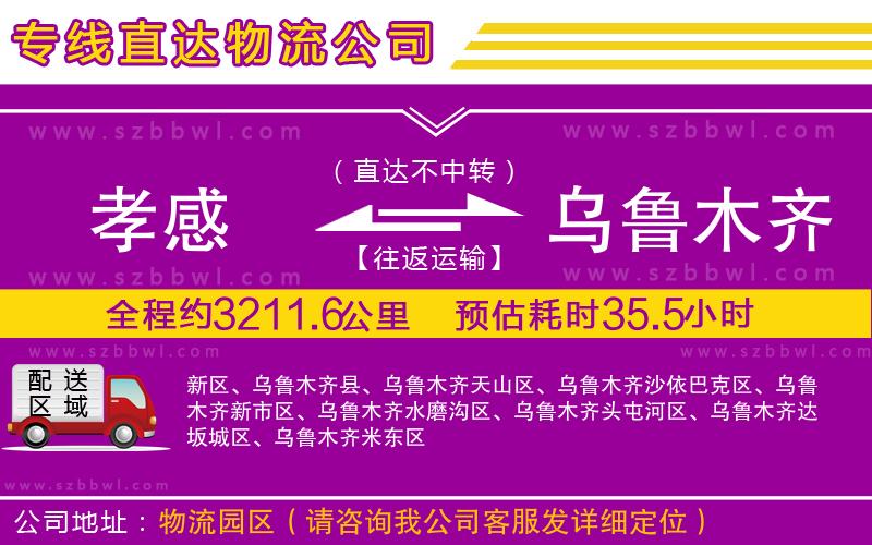 孝感到烏魯木齊物流公司