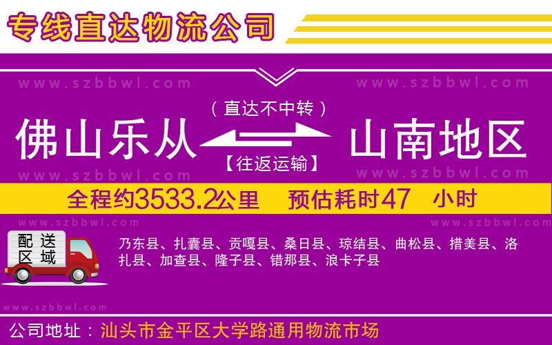 佛山樂從鎮(zhèn)到山南地區(qū)物流專線