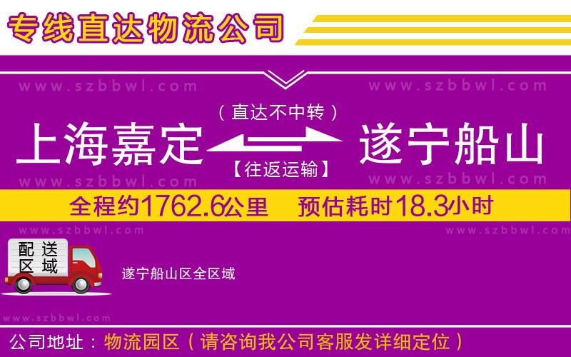 上海嘉定區(qū)到遂寧船山區(qū)物流公司