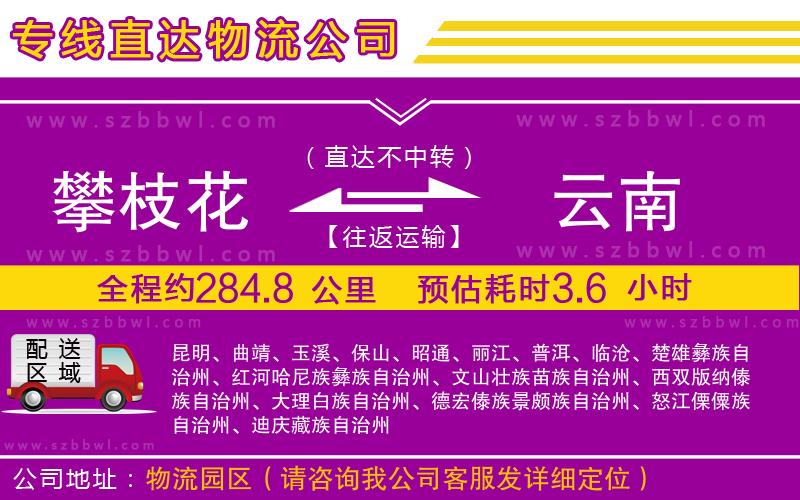 攀枝花到云南物流專線