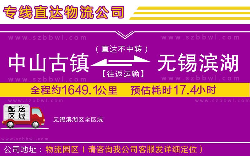 中山古鎮(zhèn)到無(wú)錫濱湖區(qū)物流專(zhuān)線(xiàn)