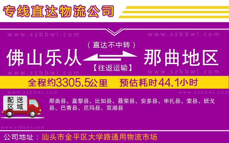 佛山樂從鎮(zhèn)到那曲地區(qū)物流專線