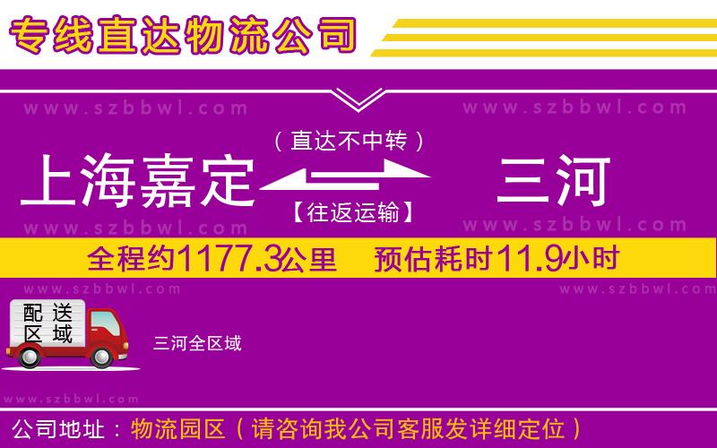 上海嘉定區(qū)到三河物流公司