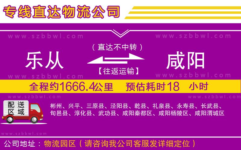 樂從到咸陽物流專線