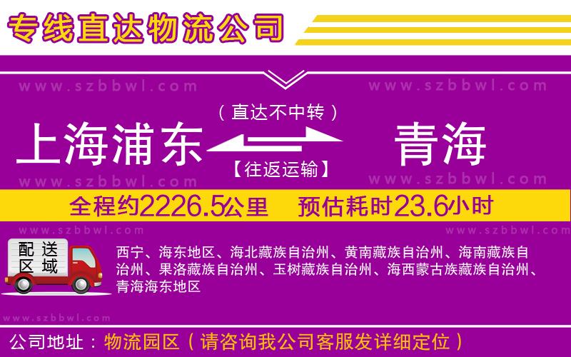 上海浦東區(qū)到青海物流公司