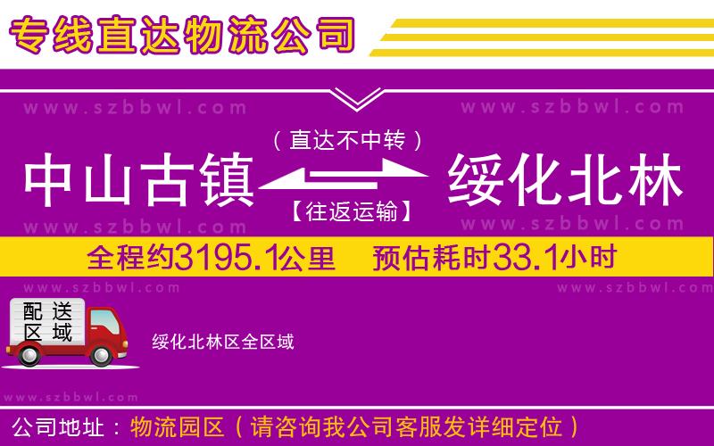 中山古鎮(zhèn)到綏化北林區(qū)物流公司