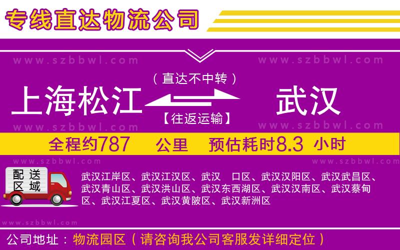 上海松江區(qū)到武漢物流專線