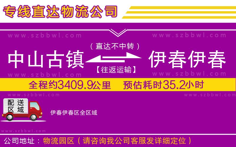 中山古鎮(zhèn)到伊春伊春區(qū)物流專線