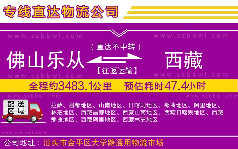 佛山樂從鎮(zhèn)到西藏物流專線