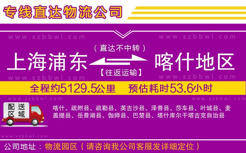 上海浦東區(qū)到喀什地區(qū)物流公司