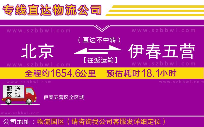 北京到伊春五營區(qū)物流專線