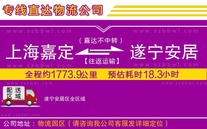 上海嘉定區(qū)到遂寧安居區(qū)物流公司