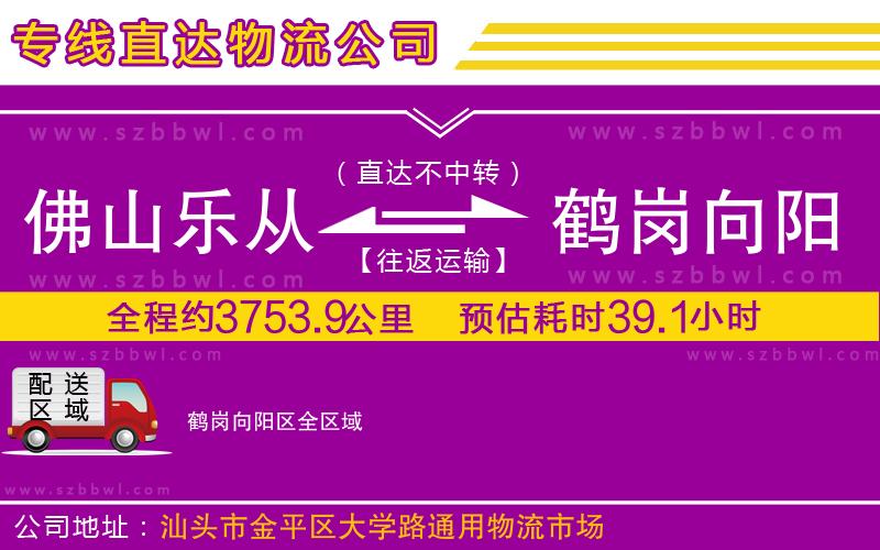 佛山樂從鎮(zhèn)到鶴崗向陽區(qū)物流公司