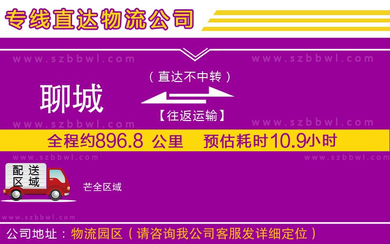 聊城到芒物流公司