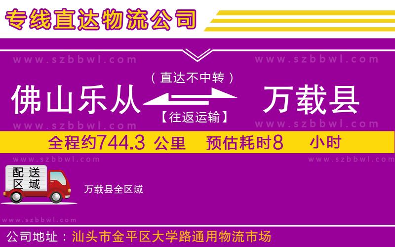 佛山樂從鎮(zhèn)到萬(wàn)載縣物流公司