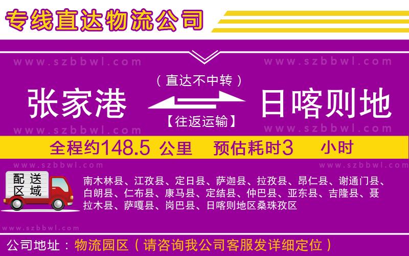 張家港到日喀則地區(qū)物流公司