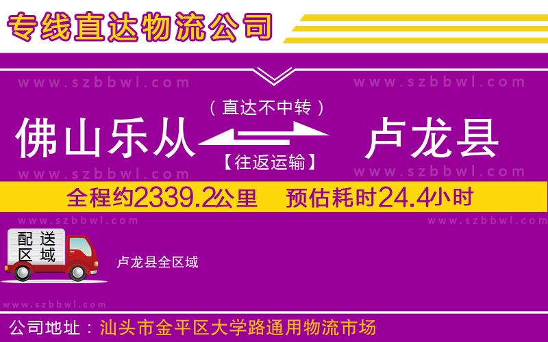 佛山樂(lè)從鎮(zhèn)到盧龍縣物流公司