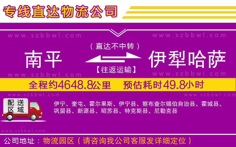 南平到伊犁哈薩克自治州物流專(zhuān)線